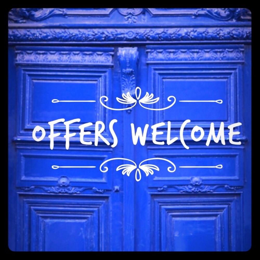 I welcome offers!